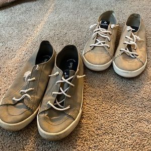 New condition worn once two pair of sperrys